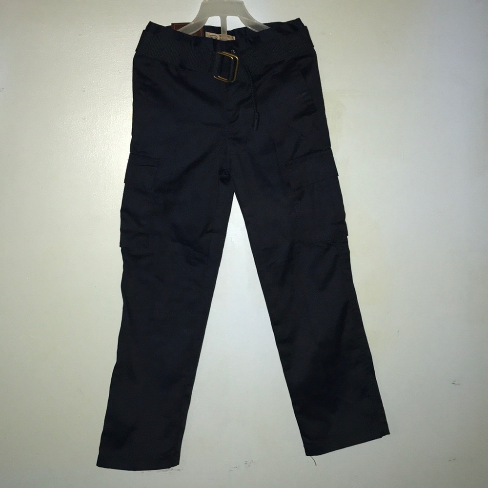 Boys Navy School Uniform Pants Size 7 NWT w/ Belt